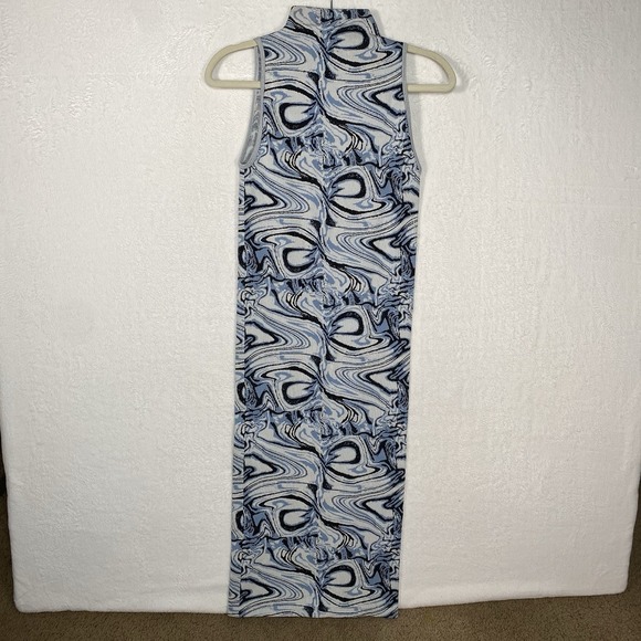 ZARA Stretch Limitless Contour Collection Midi Marbled Dress Size XS /Small - Picture 1 of 8